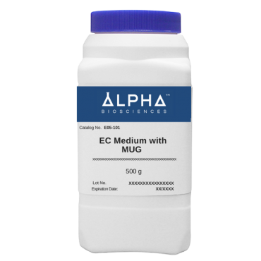 EC Medium with MUG Dehydrated Culture Media Alpha BioSciences