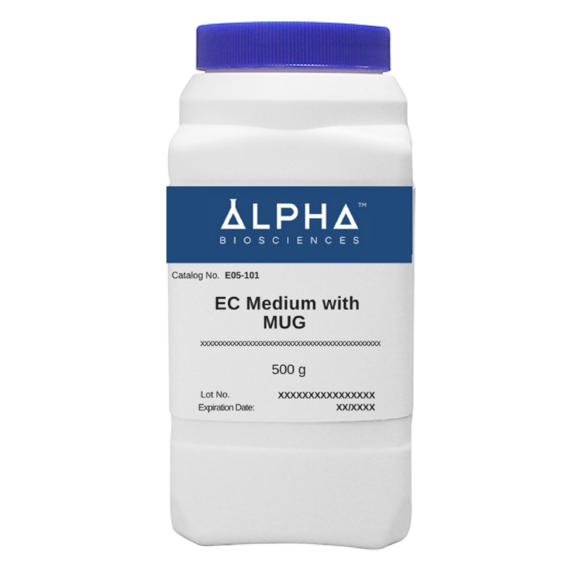 EC Medium with MUG Dehydrated Culture Media Alpha BioSciences EC Medium with MUG Dehydrated Culture Media Alpha BioSciences