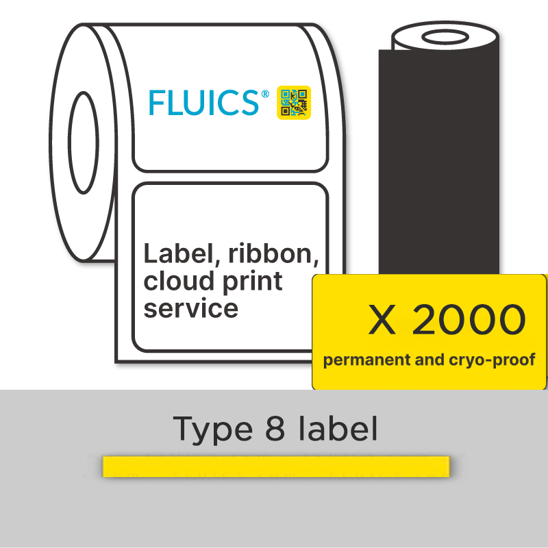 FLUICS Label packages Type 8 FLUICS Labels FLUICS