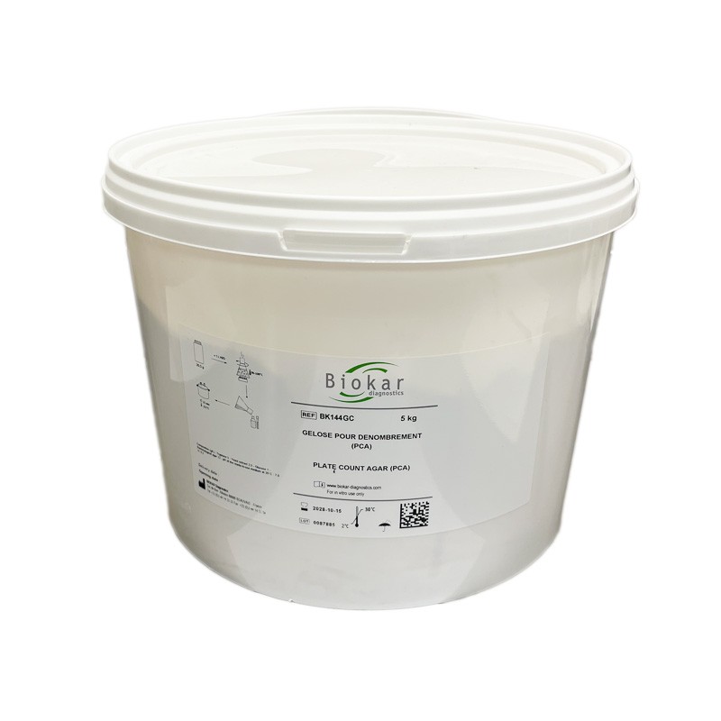 Plate Count Agar (PCA) Dehydrated Culture Media Biokar Plate Count Agar (PCA) Dehydrated Culture Media Biokar