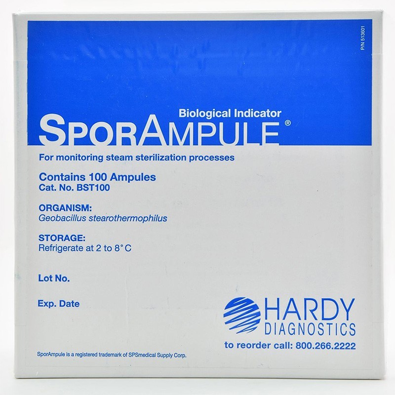 Biological Indicator SporAmpule Autoclave accessories HARDY DIAGNOSTICS