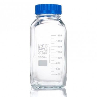 Bouteilles carrées en verre...