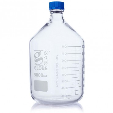 Glass Media Bottle Storage Bottles Globe Scientific
