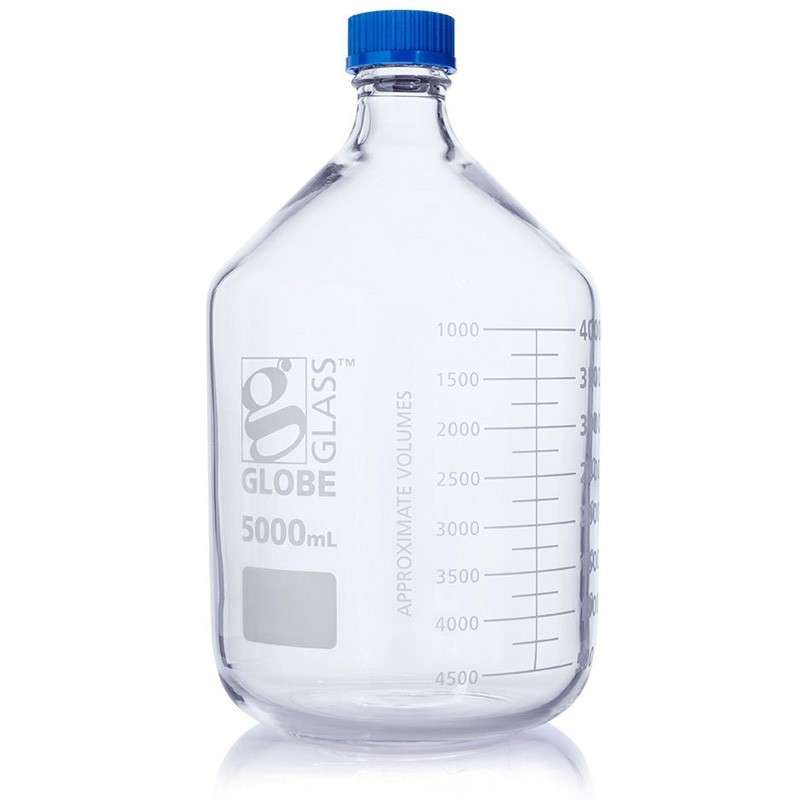 Glass Media Bottle Storage Bottles Globe Scientific