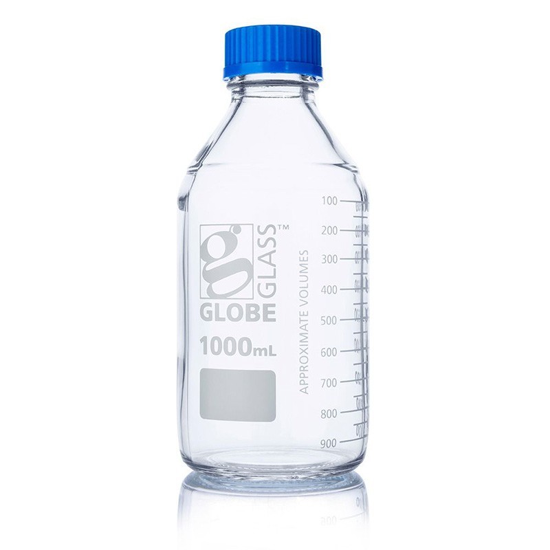 Glass Media Bottle Storage Bottles Globe Scientific