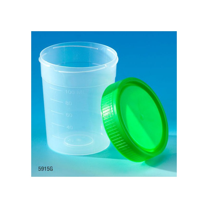 Specimen Container, Sterile, 120ml Specimen Container Globe Scientific